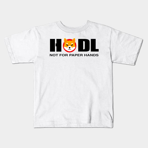 HODL Shiba Inu To The Moon Funny Shiba Inu Kids T-Shirt by BrightGift